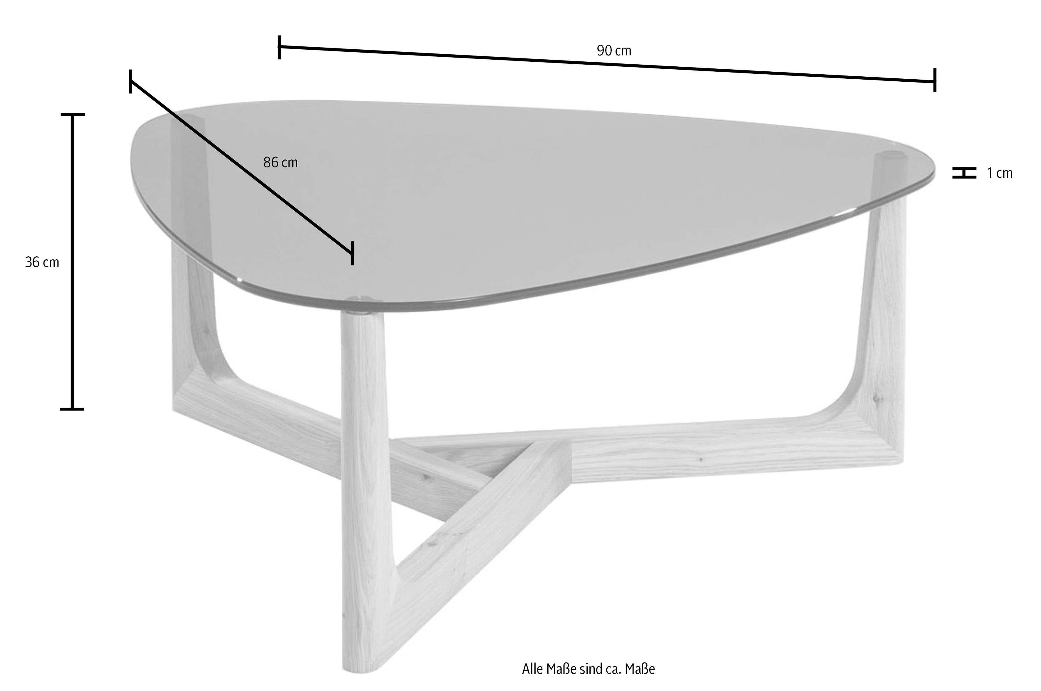 HASSE MÖBEL COLLECTION verschiedenen Couchtisch 7155 erhältlich Asteiche in HB, Ausführungen