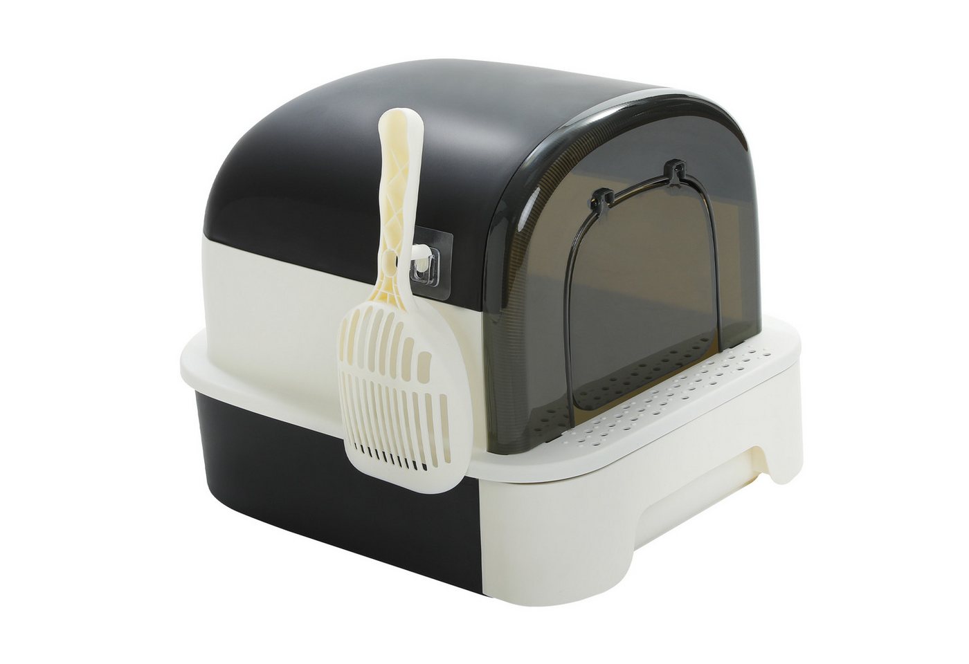 Purpurra Katzentoilette XL mit Haube und Streuschaufel, 50x 40 x 40 cm