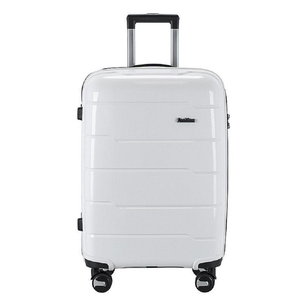 Trolley (3 Reisekoffer Hartschale Kofferset, 3 Weiß cofi1453 tlg tlg) Kofferset Set Koffer