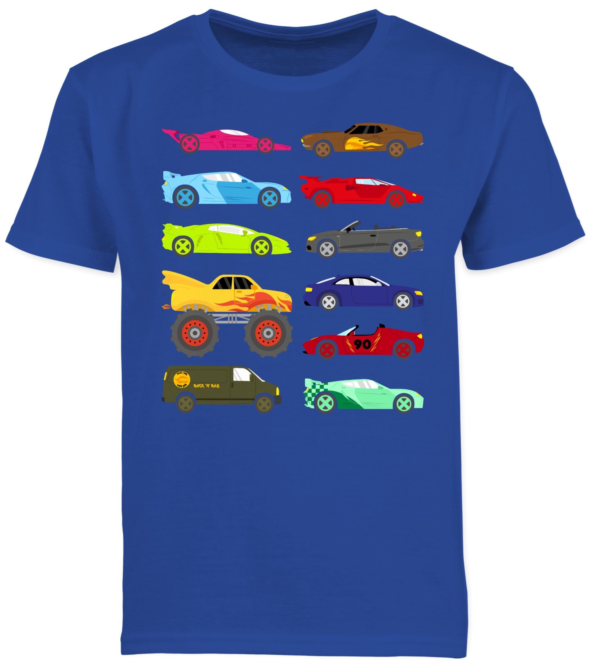 T-Shirt Rennwagen und Trucks