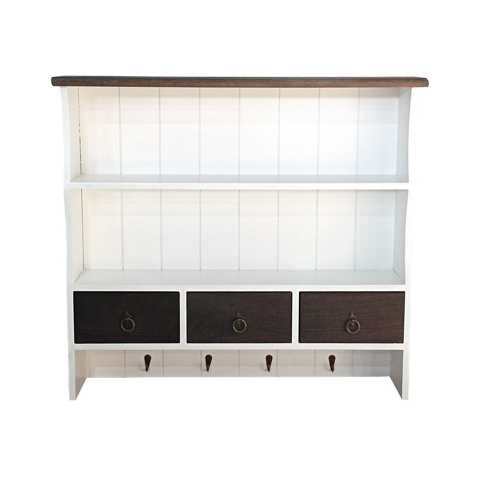 HTI-Living Küchenregal Wandregal Mia Landhaus, Stück, Küchenregal 2 Regalfächer 3 Schubladen Hakenleiste. Reduzierter Preis € 55,99. Unverbindliche Preisempfehlung € 89,99