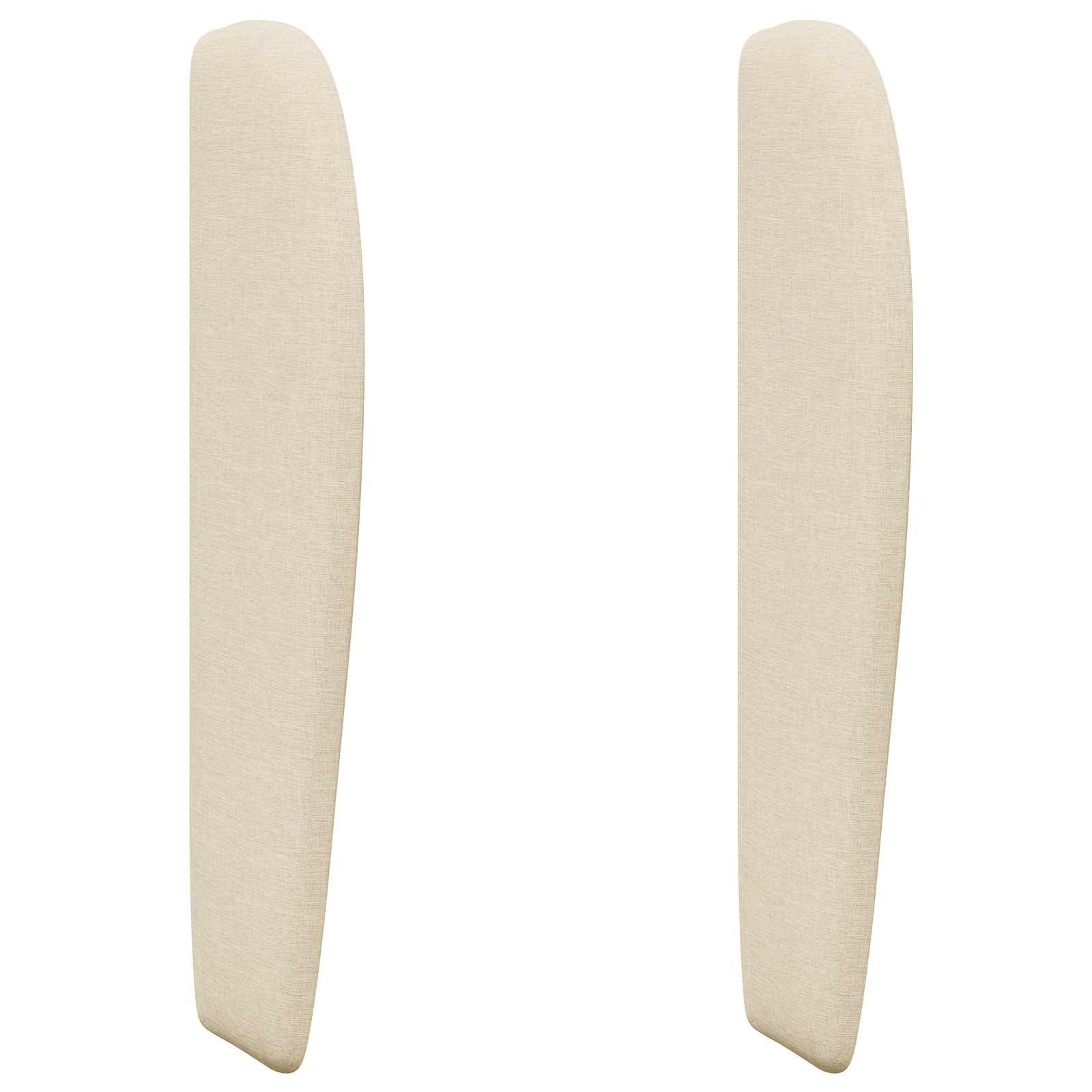 vidaXL Betthimmel Kopfteil Ohr Creme 80 x 23 x 6 cm Stoff (1-tlg)