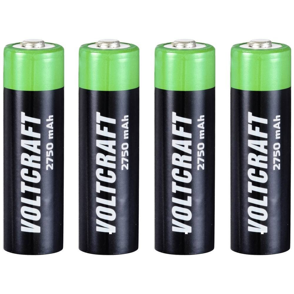 VOLTCRAFT NiMH Mignon-Akkus 2750 mAh, 4er-Set Akku