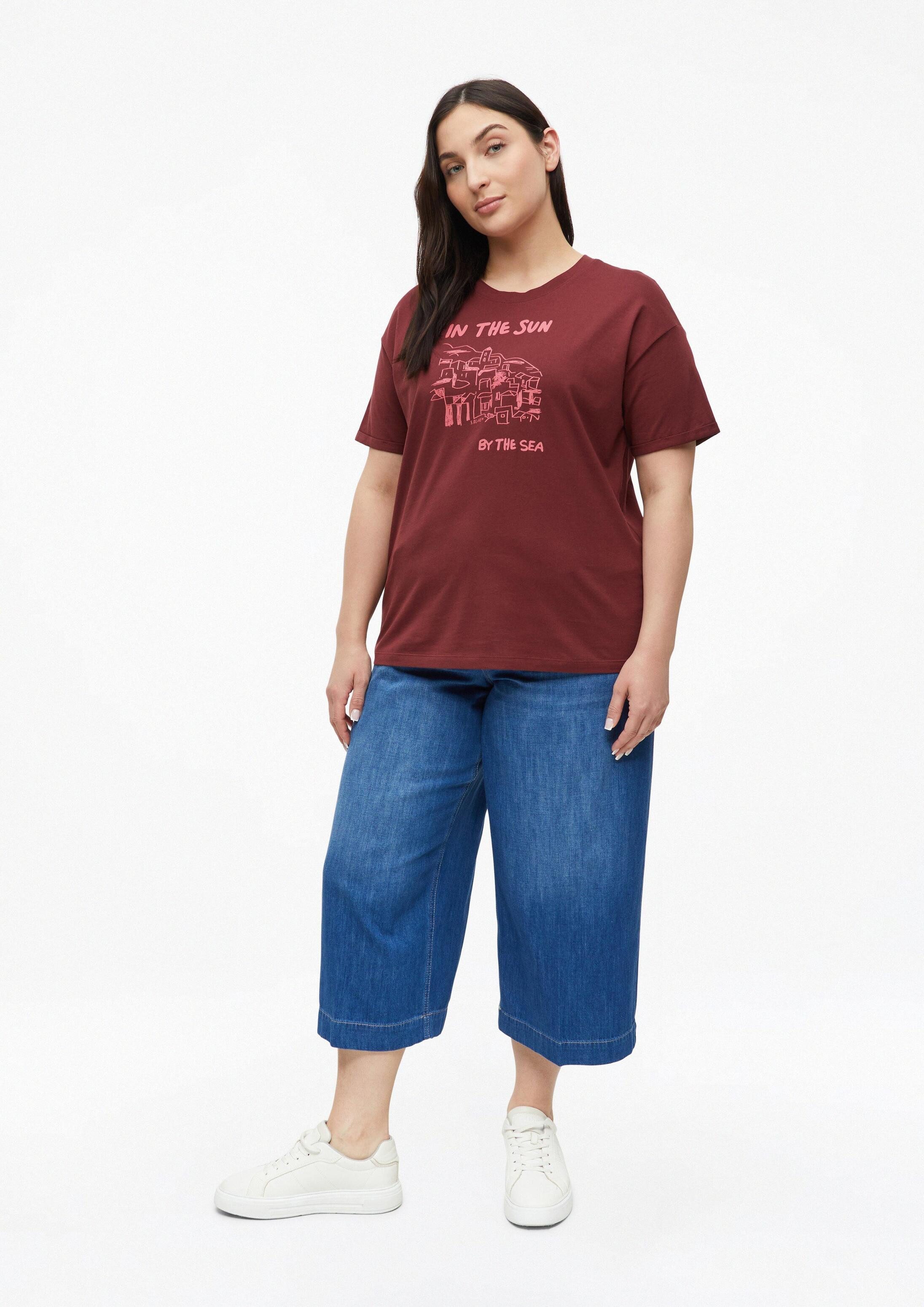 s.Oliver Kurzarmshirt T-Shirt T-Shirt mit Frontprint – Bild 5 von 5