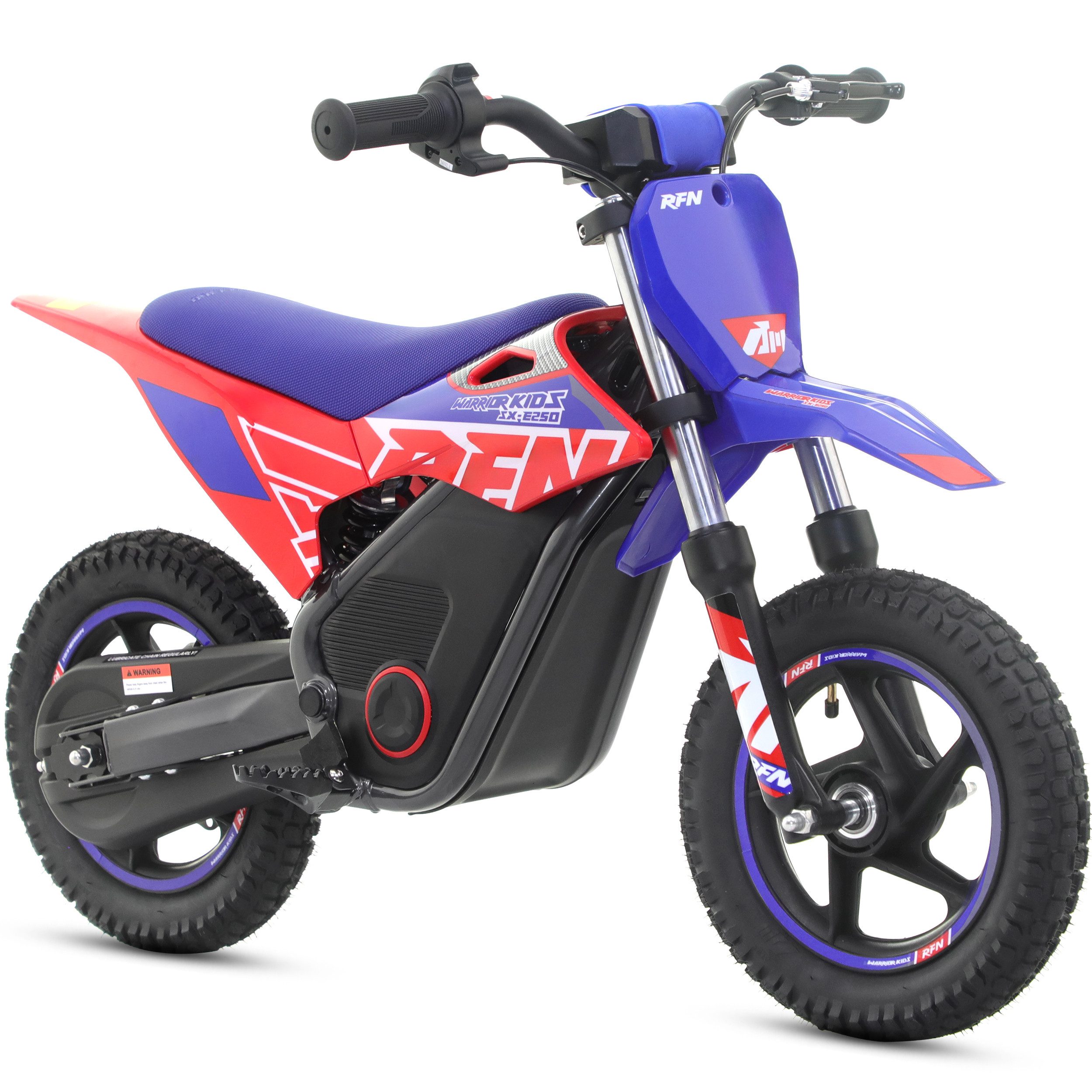 RFN Elektro-Kindermotorrad Elektro-Kindermotorrad SX-E250 250W 14 Zoll 36V für Kinder 3–6 Jahre, Mittelmotor,Wasserschutzklasse: IPX4,LED-Gasgriff,Nennleistung: 250 W