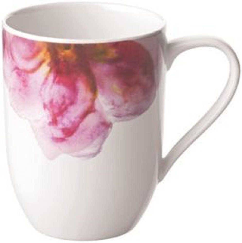 Villeroy & Boch Rose Garden - Tasse à Thé Avec Soucoupe 110 Ml - Motif Floral Vintage Romantique Rose - Porcelaine Premium Passe Au Lave-Vaisselle