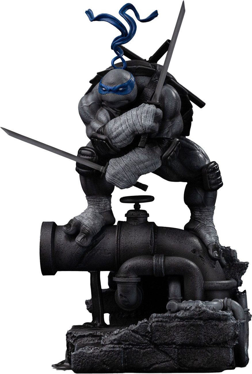 Iron Studios Merchandise-Figur Teenage Mutant Ninja Turtles Art Scale Statue 1/10 Leonardo Black and