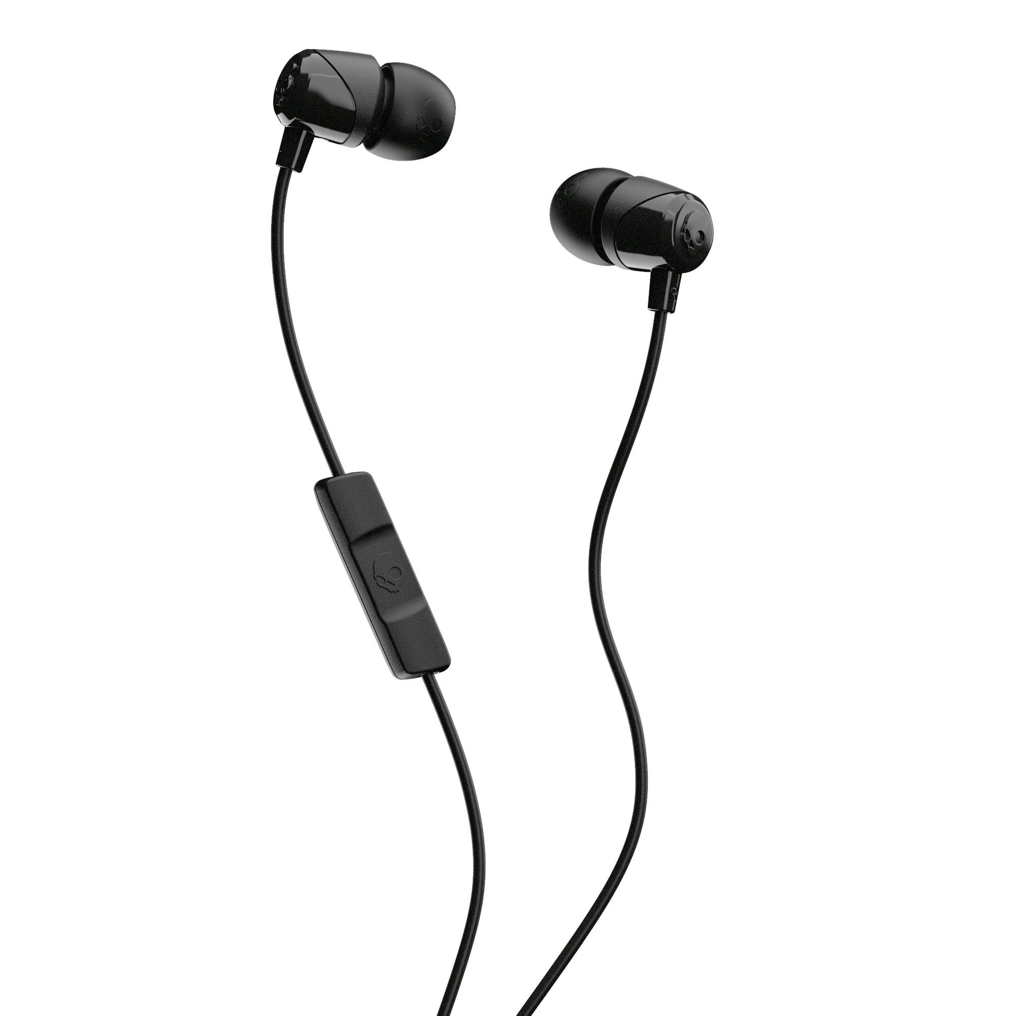 Skullcandy Headset JIB IN-EAR W/MIC Schwarz Komfortable und Kabel!, Passform!, In-Ear-Kopfhörer von Kopfhörer!, In-Ear 1 Supreme Sound-System!, stabiles (Stilvolle Flexibles Unterdrückung Umgebungslärm)