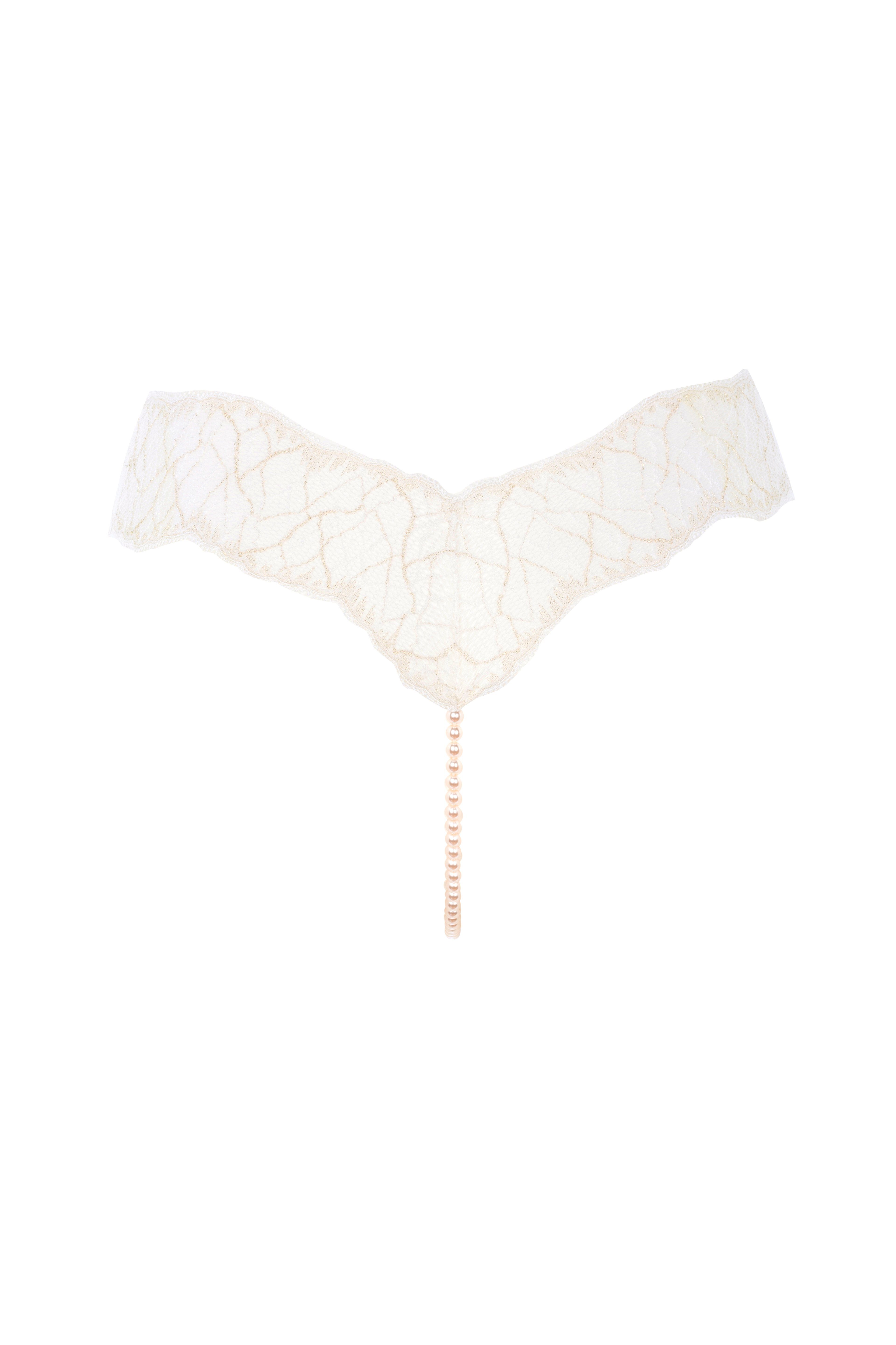 String String-Ouvert zarter Spitze mit Single Sydney Bracli Bracli creme