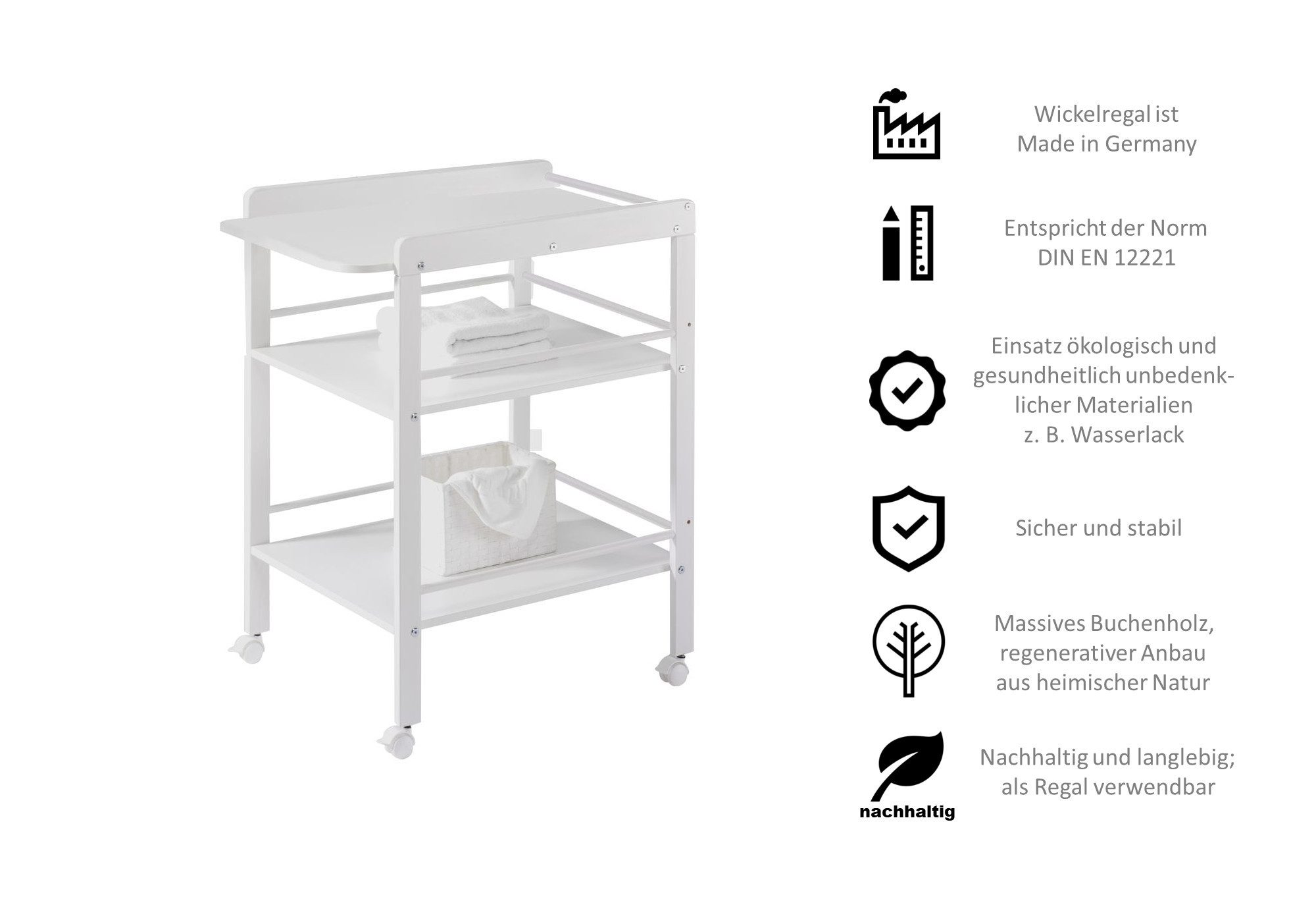 Schardt Wickelregal Wickelregal naturbelassen