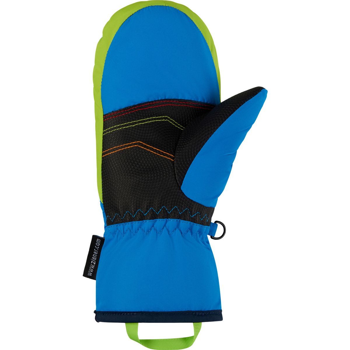 Ziener Skihandschuhe Lamilo-z AS Mitten Glove Junior Unisex Farbenfrohe und wasserdichte Skifäustlinge für Kinder mit winddichter
