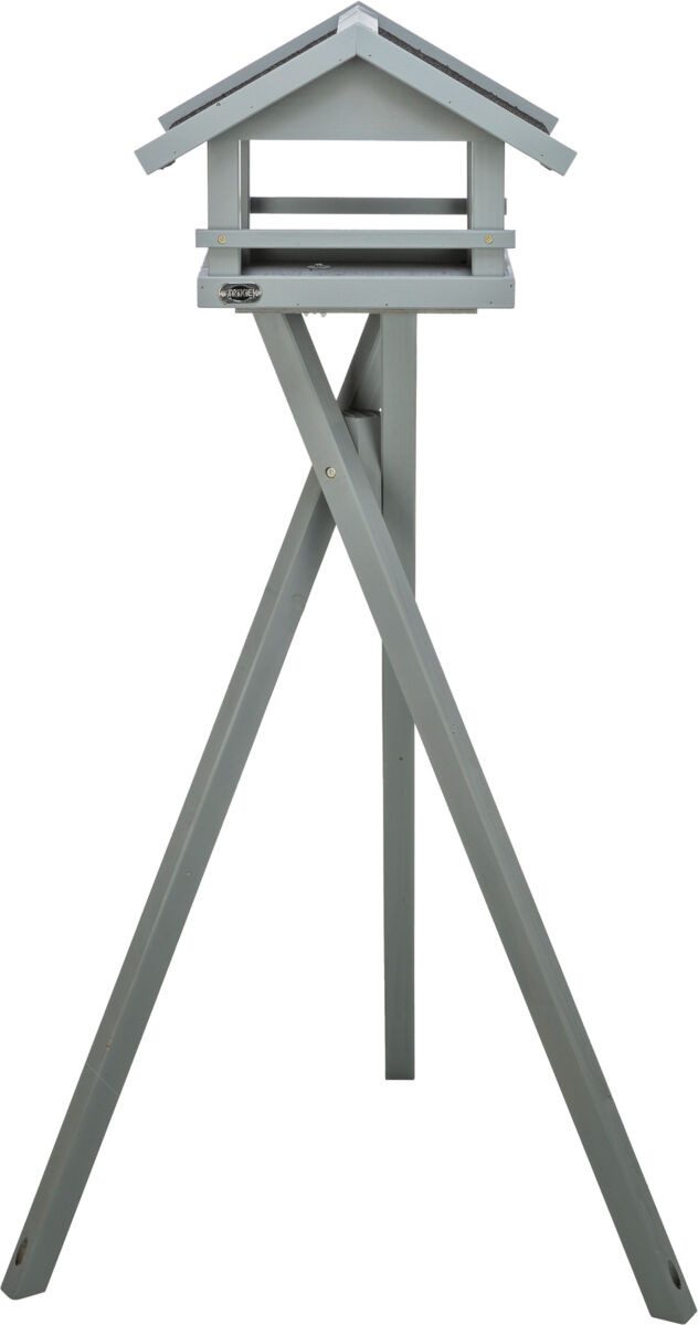 TRIXIE Vogelhaus Futterhaus - grau - 41 × 27 × 32 cm/1,27 m