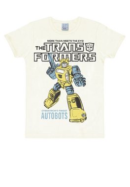LOGOSHIRT T-Shirt Bumblebee Autobots mit großflächigem Frontprint
