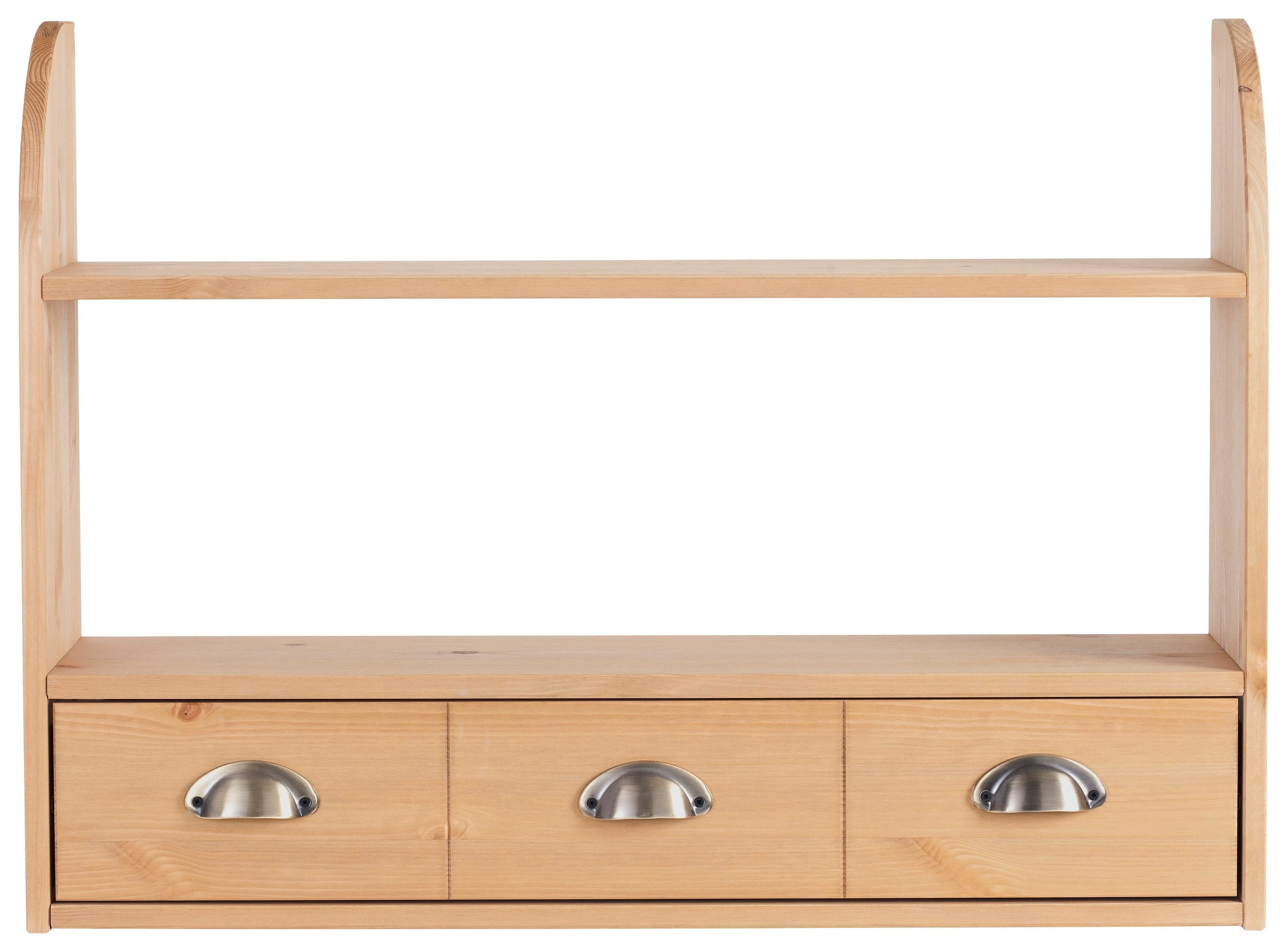 Home affaire Hängeregal Oslo, 75 cm breit, aus massiver Kiefer, 1 breite Sc günstig online kaufen