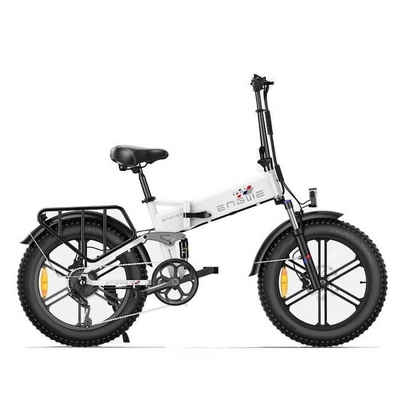 ENGWE E-Bike ENGWE ENGINE X Elektrofahrrad, 250W Motor 624WH Batterie, Weiß, 48 Gang, Frontmotor, 624,00 Wh Batterien