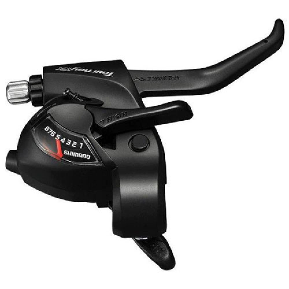 Shimano Felgenbremse SHIMANO Schalt Bremshebel ST-TX800 8 fach rechts Schwarz 2 Finger Scha