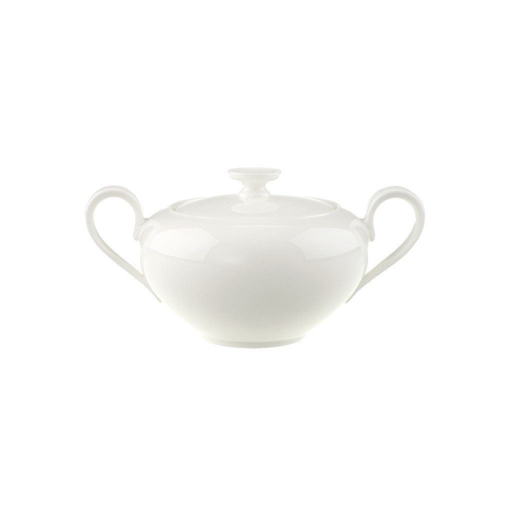 Villeroy & Boch Zuckerdose Anmut Zuckerdose 6 Pers., Porzellan, (1-tlg), Premium Bone Porcelain, 1 Stck, mikrow.- & spülm.sicher