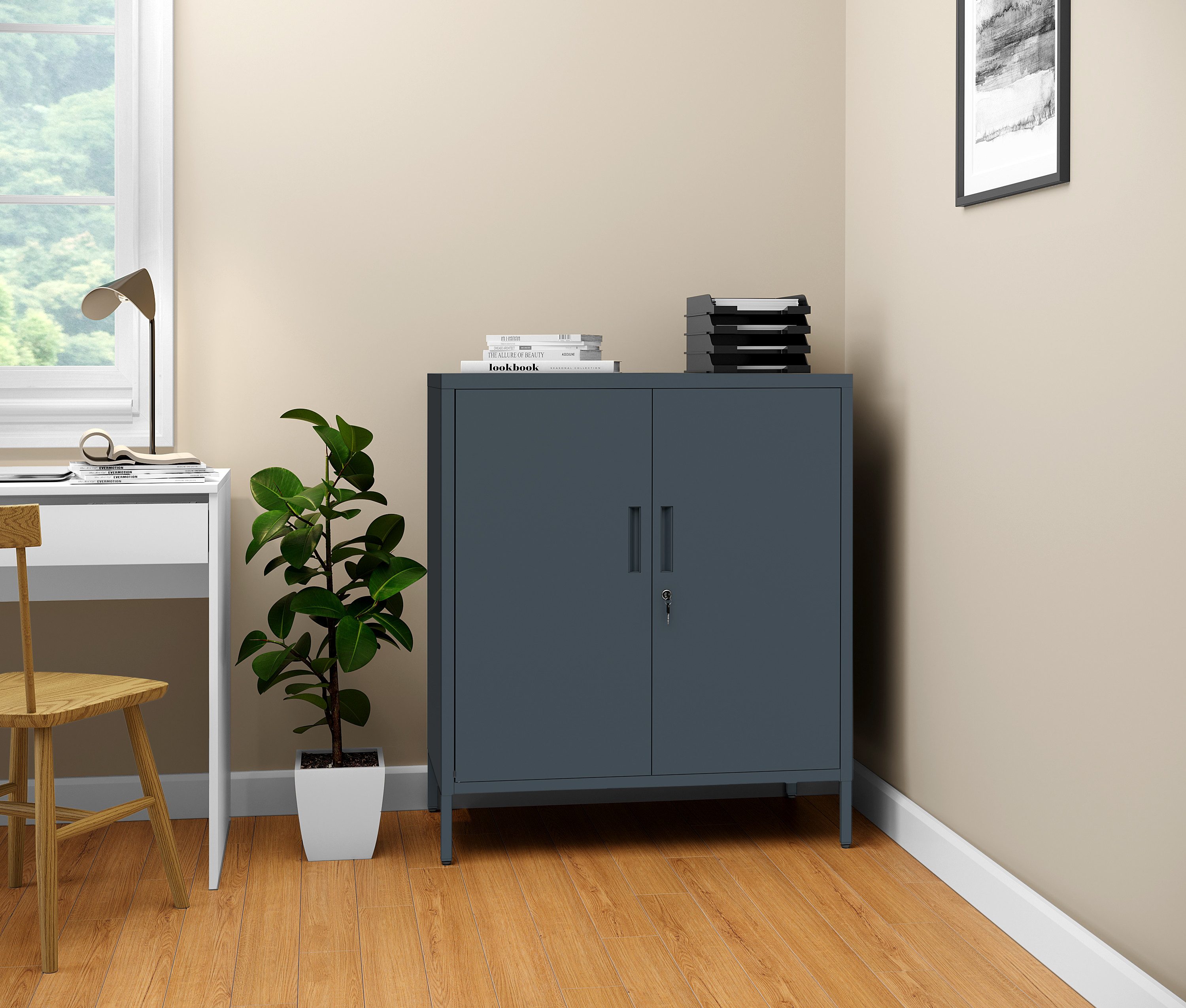 STEELSØN Aktenschrank Regulus (anthrazit, mit Füßen) günstig online kaufen