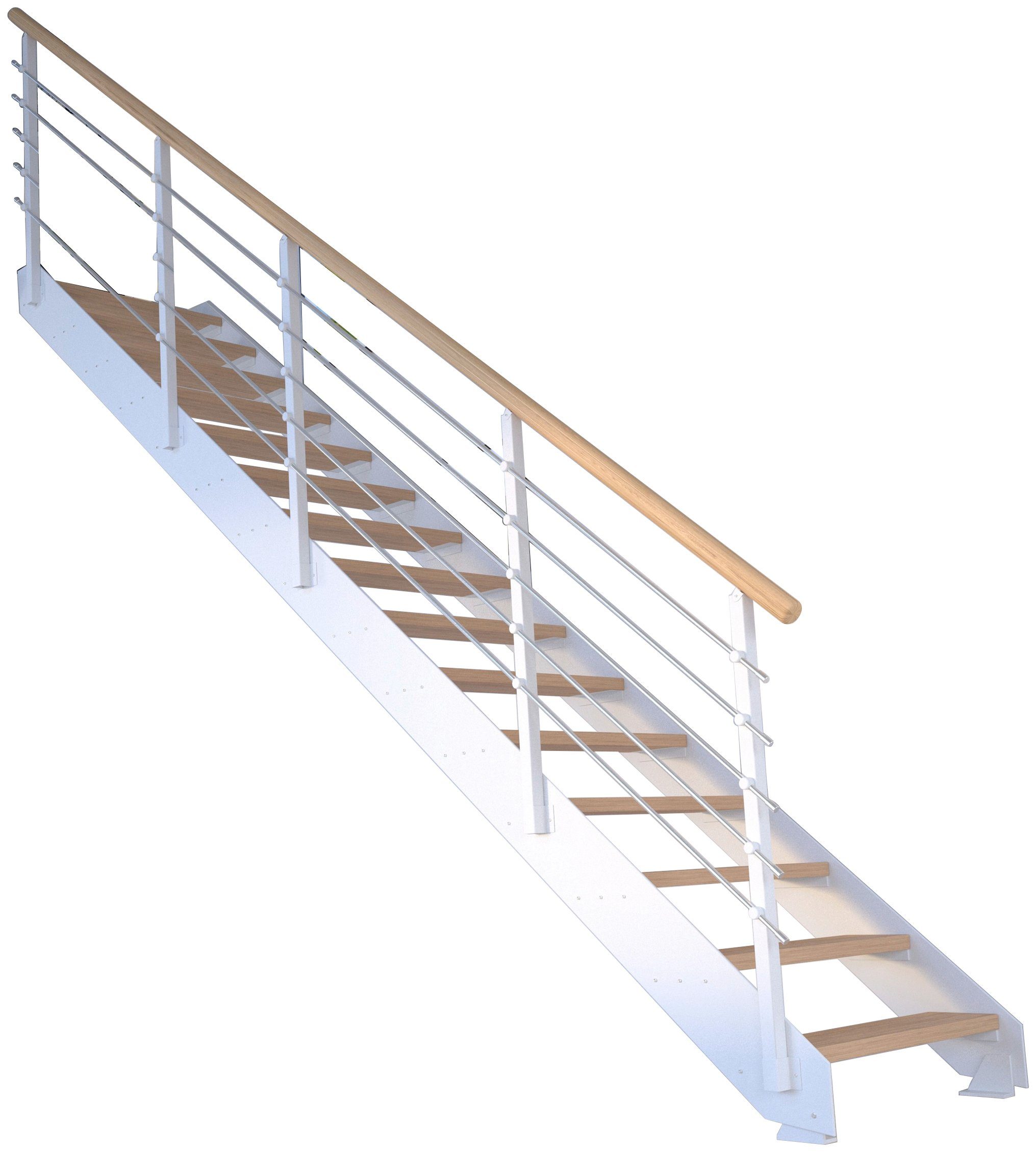 Stufen Metall, Starwood Systemtreppe offen, Kos, Geteilte