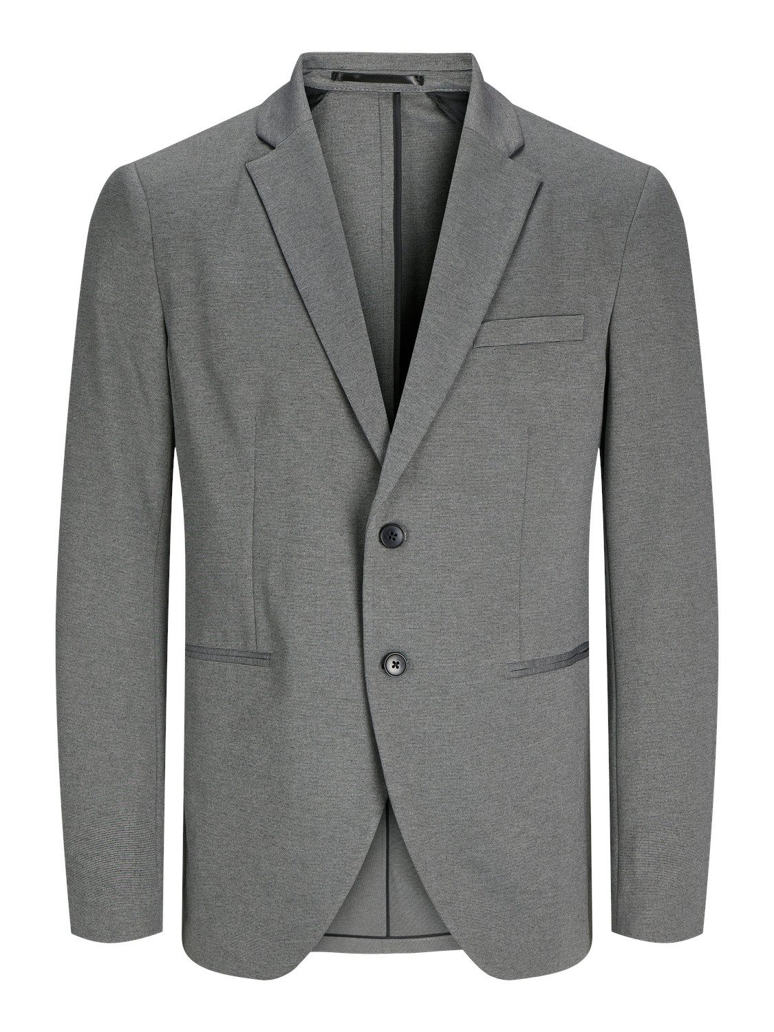 Jack & Jones Sakko JPRJAXON Jersey Blazer mit Stretch für stylischen Look meliert, modisch, slim fit, Materialmix