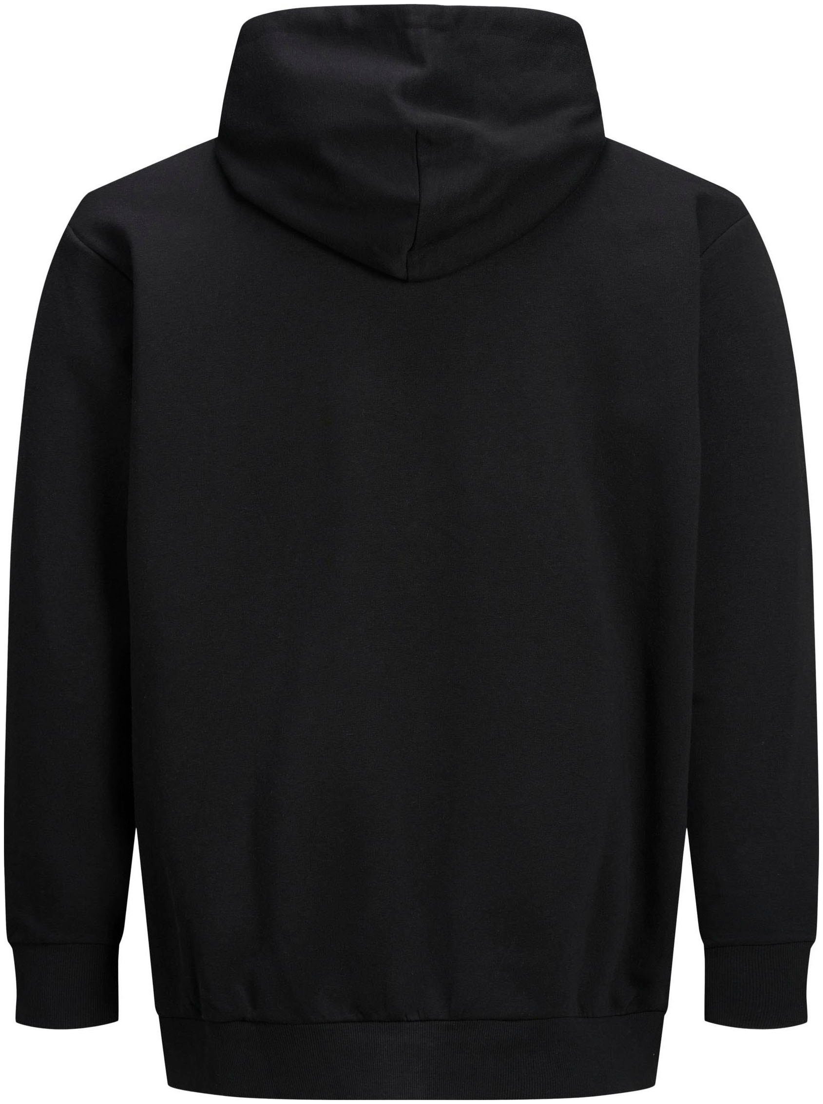 Jack & Jones PlusSize LOGO Bis HOOD schwarz Kapuzensweatshirt 6XL CORP SWEAT Größe