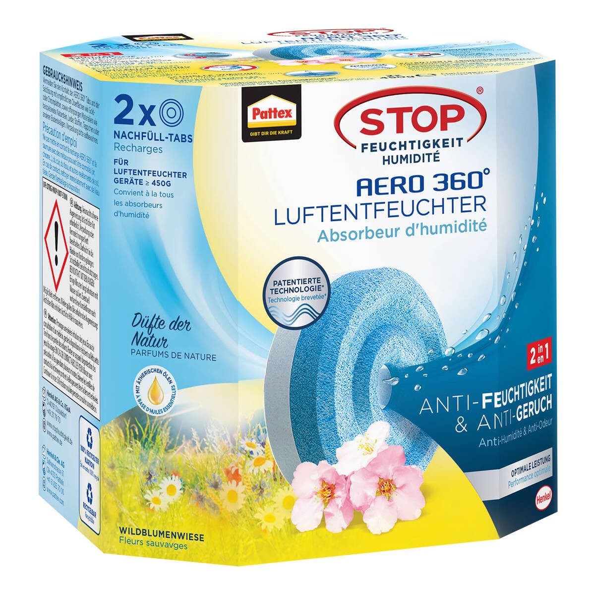 Pattex Luftentfeuchter-Nachfüllpack Nachfülltabs Wildblume, Set, bestehend günstig online kaufen