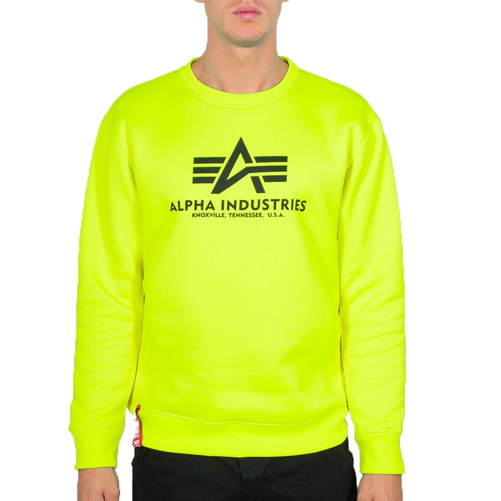Herren Pullover Alpha Industries Sweater Basic Logo (1-tlg)