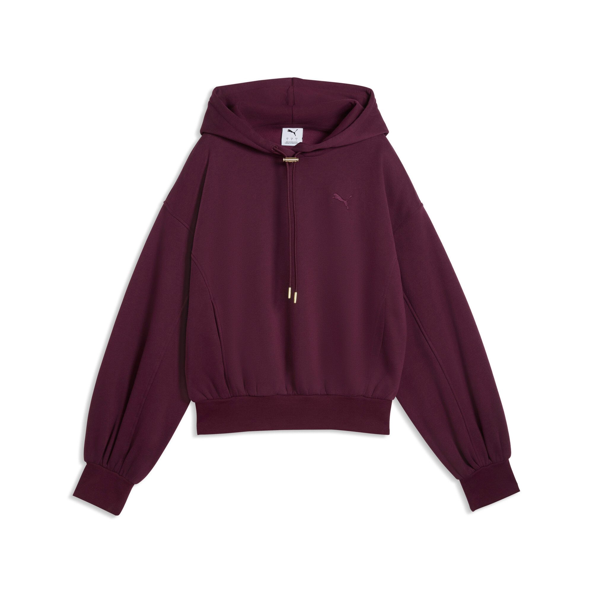 PUMA Kapuzensweatshirt HER RELAXED HOODIE FL mit Kängurutasche, unifarben, Relaxed Fit