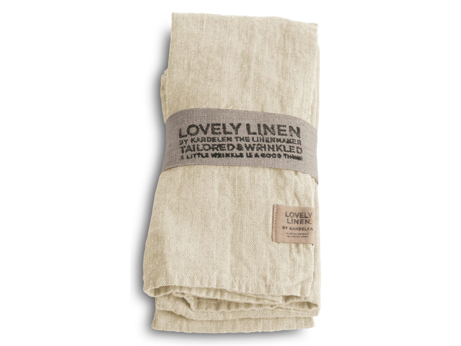 Lovely Linen Stoffserviette Lovely Servietten vanilla 45x45cm Set4
