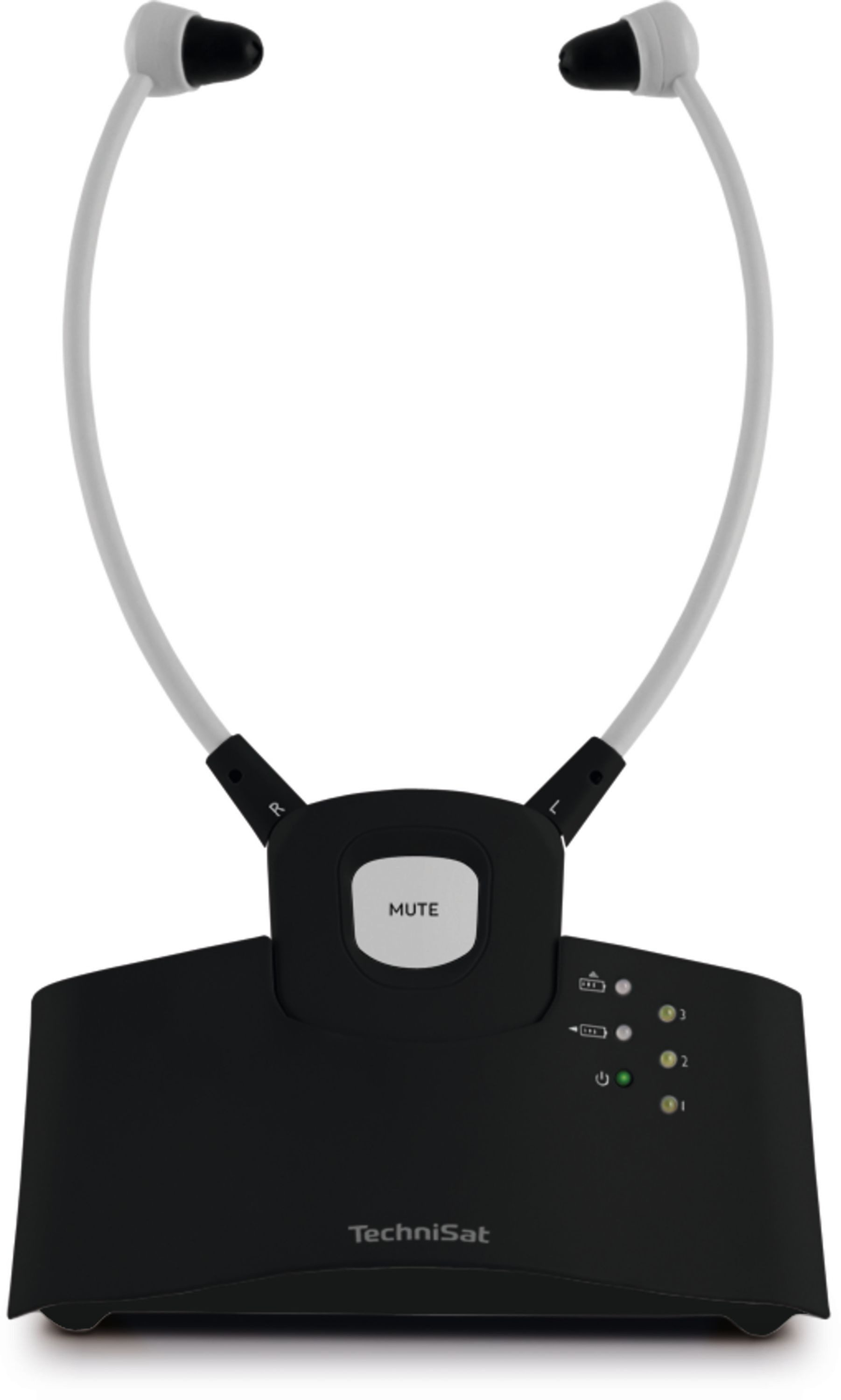 TechniSat STEREOMAN ISI 3 Funk-Kopfhörer (kabelloser Funkkopfhörer, inkl. Akku, mit Transmitter/Ladestation)