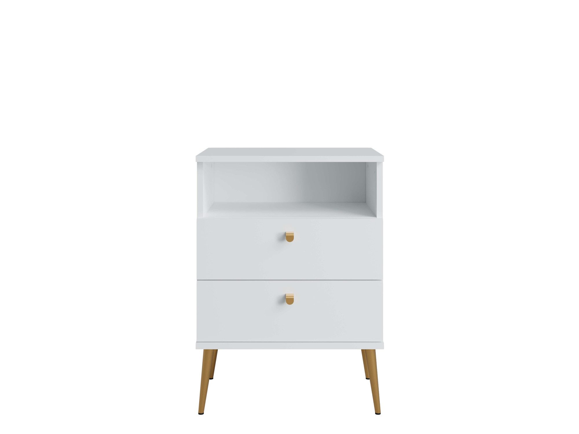 OTTO home Nachttisch Elyriia Nachtkommode mit 2 Schubladen und Fach, Premium-Qualität (Maße B/T/H: 50/34/70cm), mit viel Stauraum, modernes Design, pflegeleicht – Bild 3 von 5