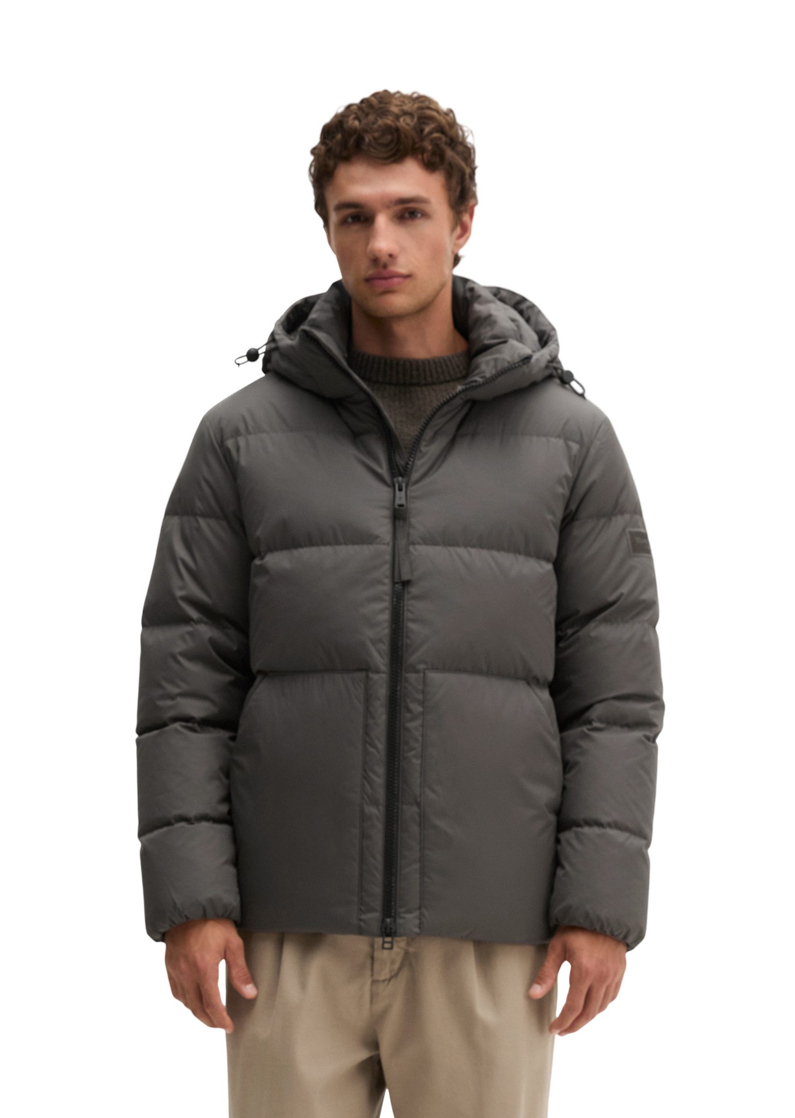 Marc O'Polo Daunenjacke mit weiten-verstellbarem Saum und abnehmbarer Lapuze