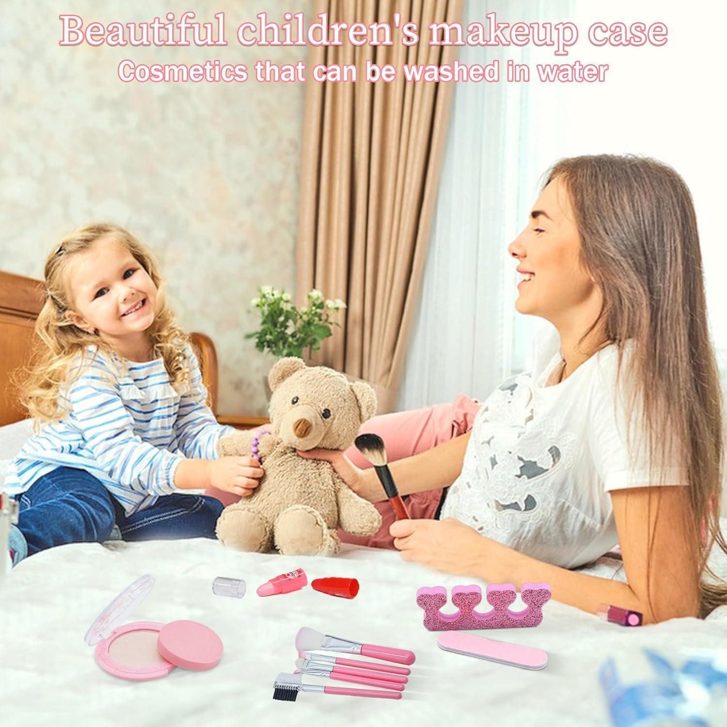 LuxusKollektion Theaterschminke Schminkset 57pcs Rosa und hellrosa Kinder Make-up Spielzeug