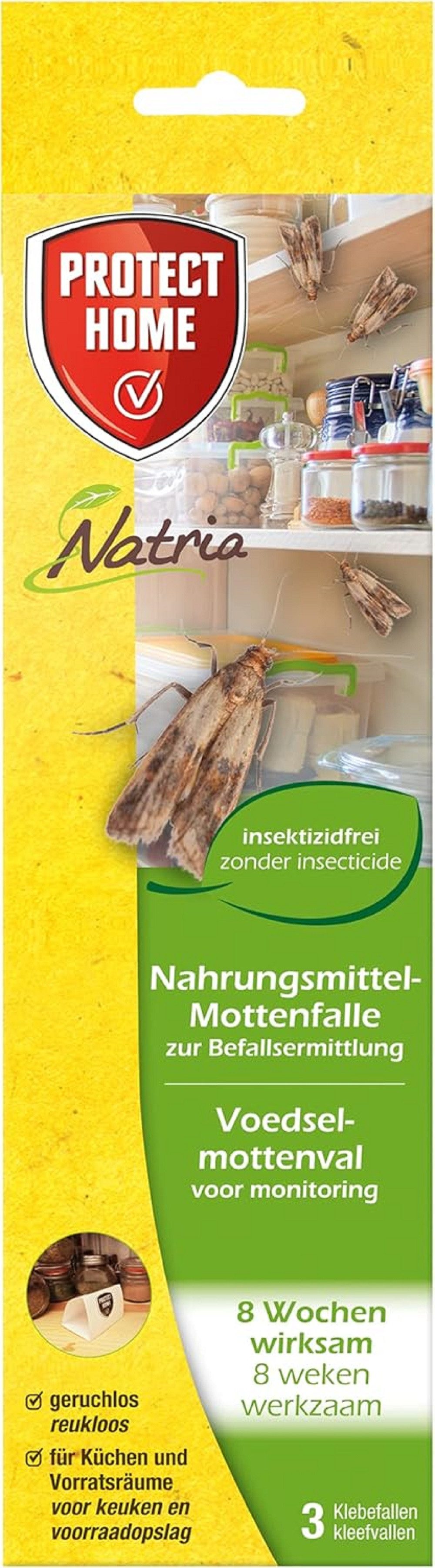 Klebefalle Protect Home Natria Nahrungsmittel-Motten-Falle 3 Stück