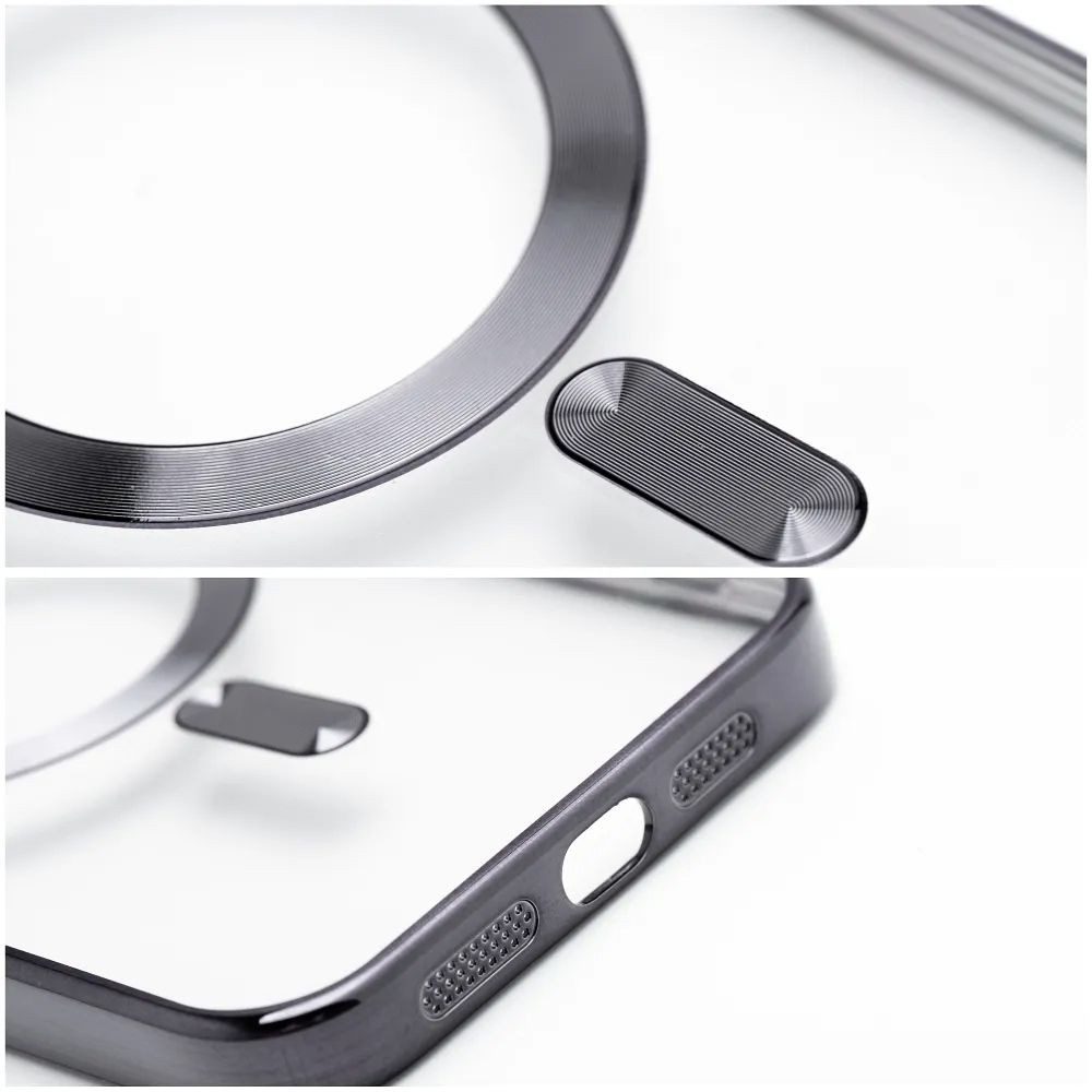 FITSU Handyhülle Handyhülle für iPhone 17 Pro Max mit Kameraschutz MagSafe kompatibel 6,9 Zoll, Transparente Schutzhülle für iPhone 17 Pro Max mit farbigen Rahm – Bild 4 von 5