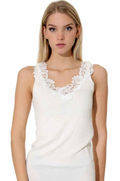 Cotton Prime® Unterhemd mit Spitze in angenehmer Baumwollqualität