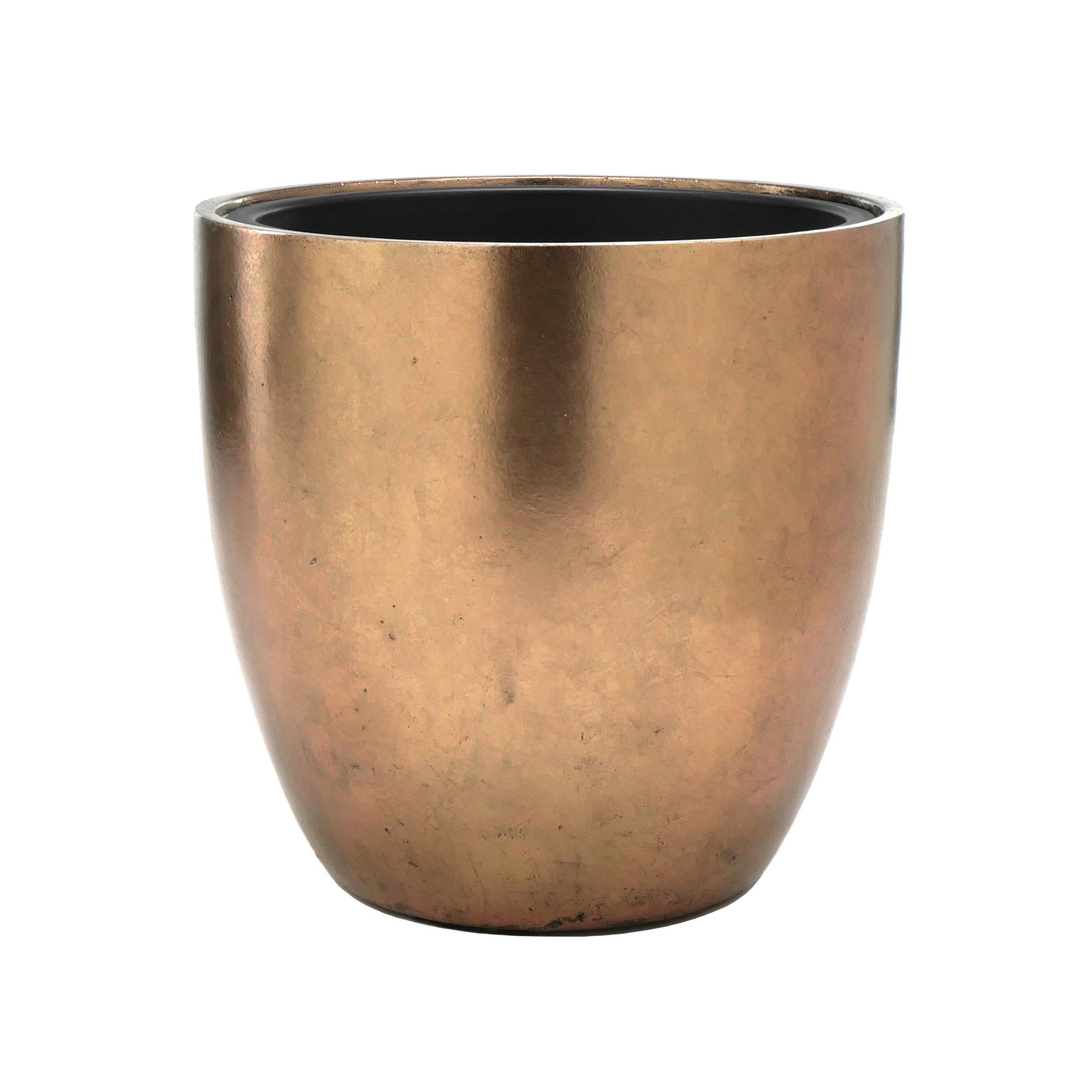 Flingora Pflanzkübel Faye, mit Einsatz - Fiberglas - Indoor - Bronze - Ø 40 günstig online kaufen
