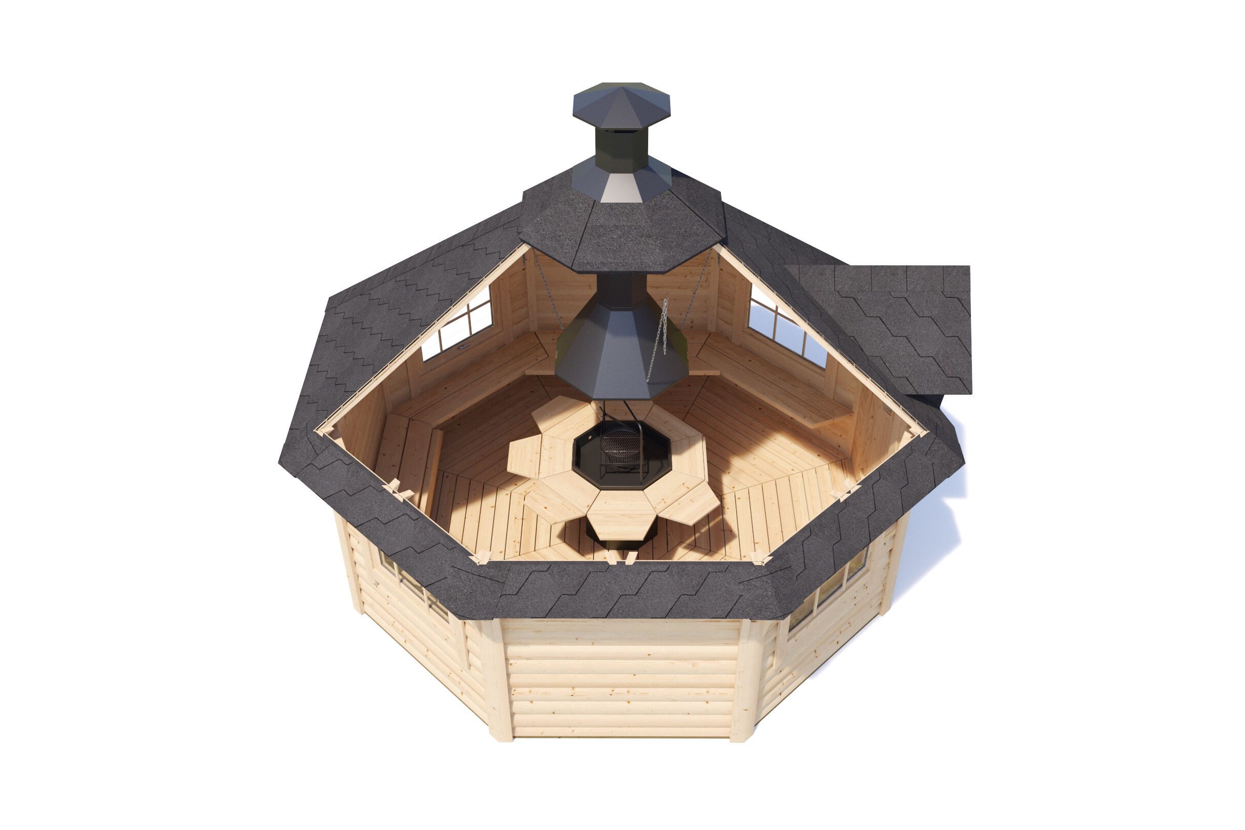 Fjordholz Grillkota Lasse 12,0m² DeLuxe