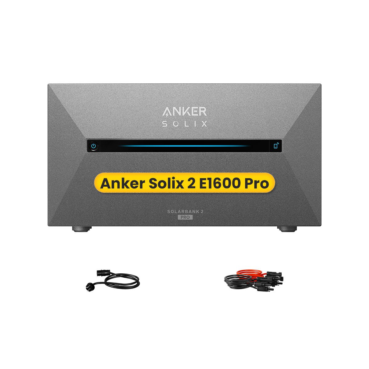 Anker Balkonkraftwerk Anker SOLIX Solarbank 2 E1600 Pro All-in-One Speicher, 1,600 Wh Akku, (Smart Meter(optional), Speicher mit integriertem Wechselrichter, All-in-One 1600Wh Akku
