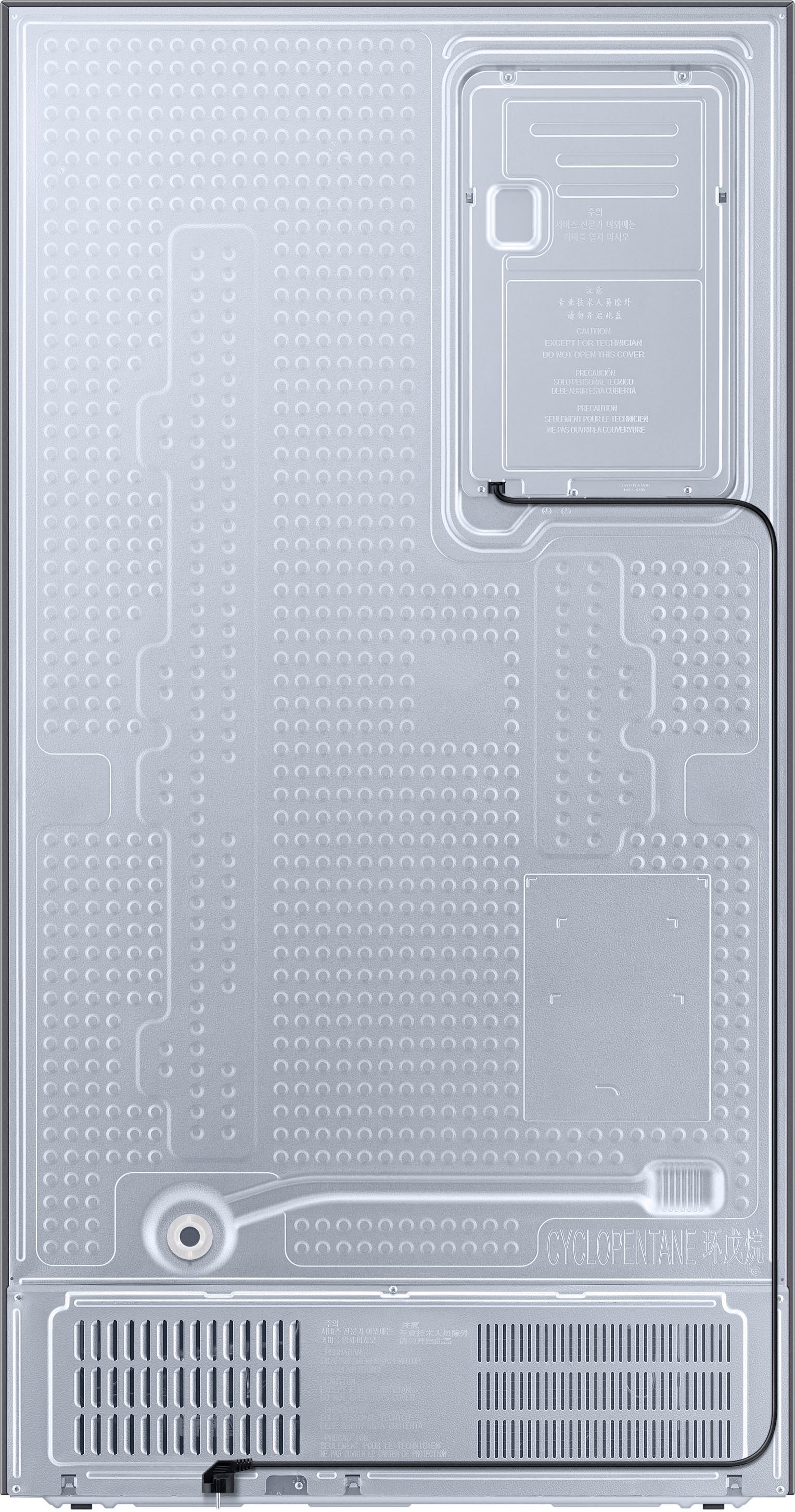 Festwasseranschluss RS6JA8811S9, edelstahlfarben cm hoch, Side-by-Side 178 cm breit, mit Samsung 91,2
