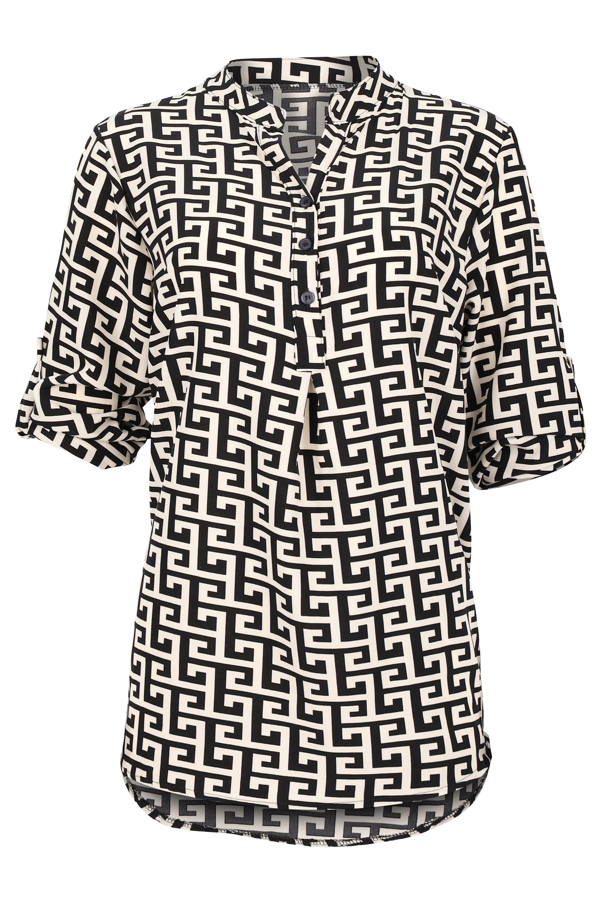 malito more than fashion Schlupfbluse 2310 lockere Bluse Animal Print günstig online kaufen