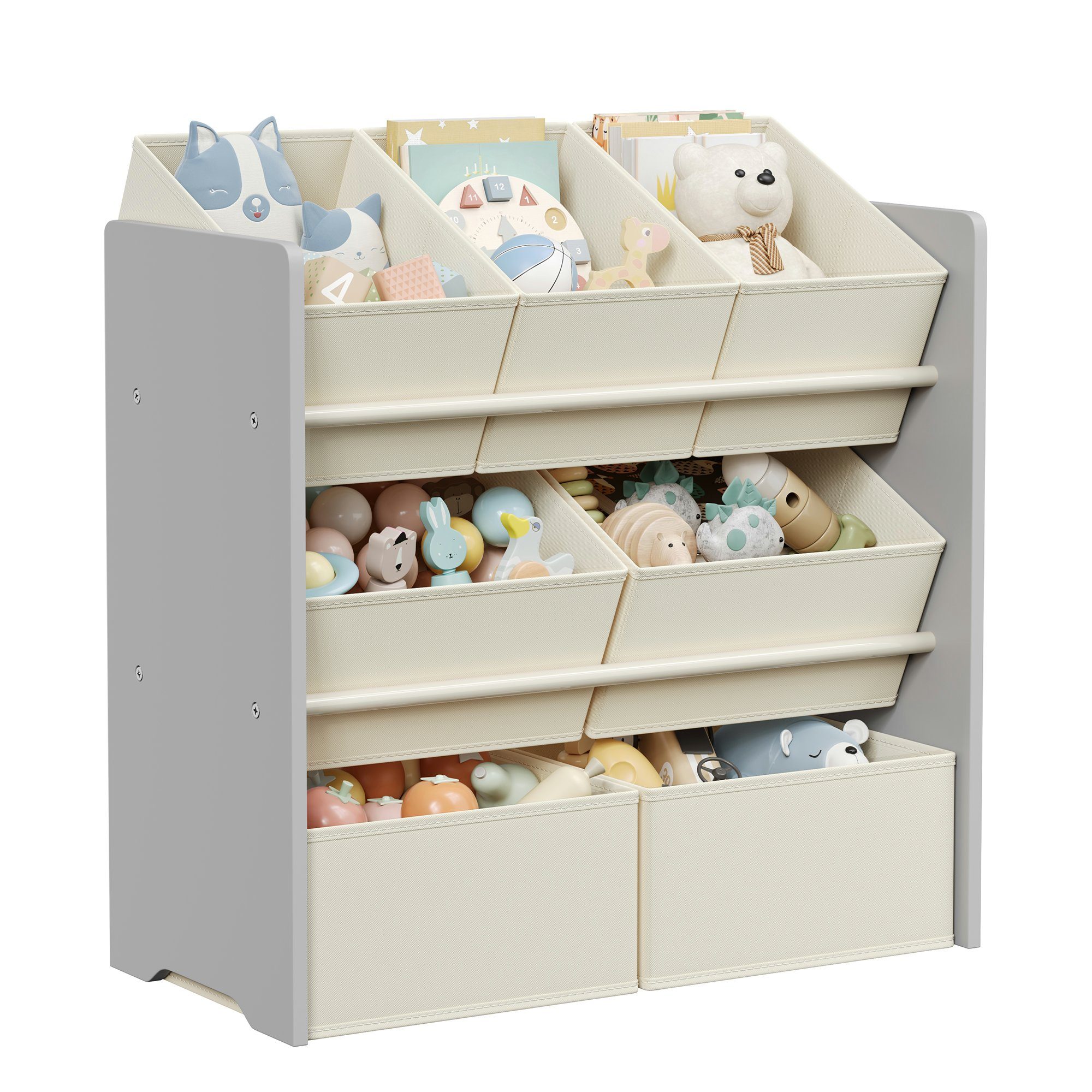 SONGMICS Spielzeugtruhe Kinderregal Bücherregal Kinder, mit günstig online kaufen