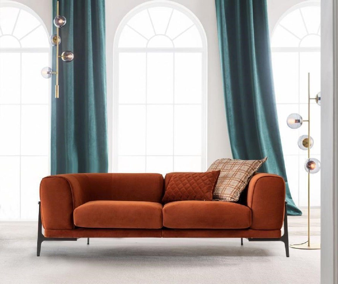 3-Sitzer Made in Rot Modern Sofas Stoffsofa Couch, Dreisitzer JVmoebel Sofa 3 Sitzer Stoff Europa