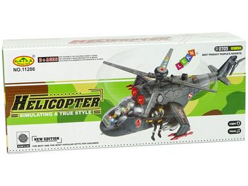LEAN Toys Spielzeug-Hubschrauber Helikopter Lichter Sounds Militärhubschrauber Hubschrauber Soldaten