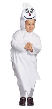 Karneval-Klamotten Kostüm Geist Gespenster in weiß für Kleinkinder, Halloween Gespenst Kinderkostüm mit passender Kapuze