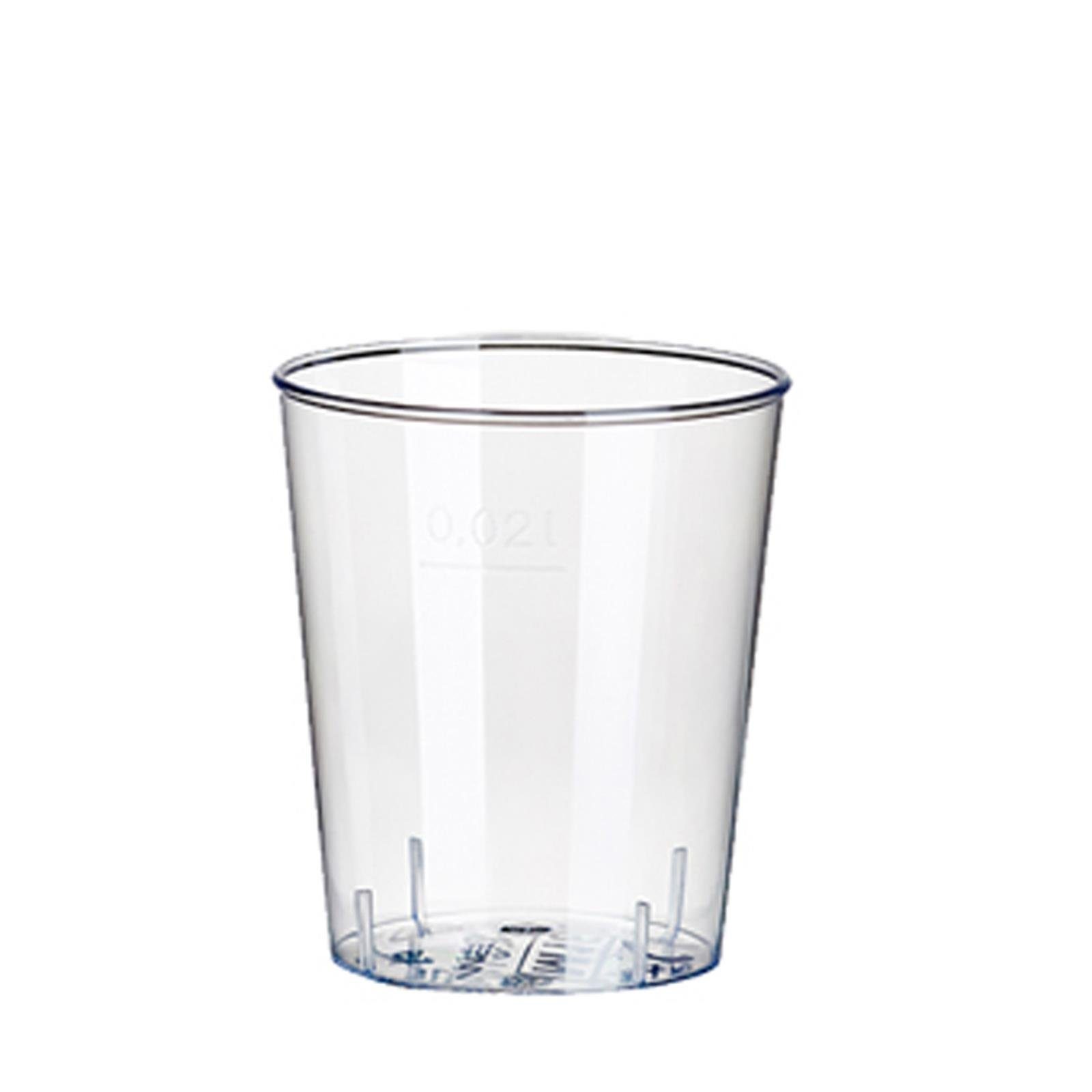 Gläser 40 PAPSTAR glasklar cm PS cl 2 · 4,1 3,7 cm Ø für Einweggläser Schnaps,