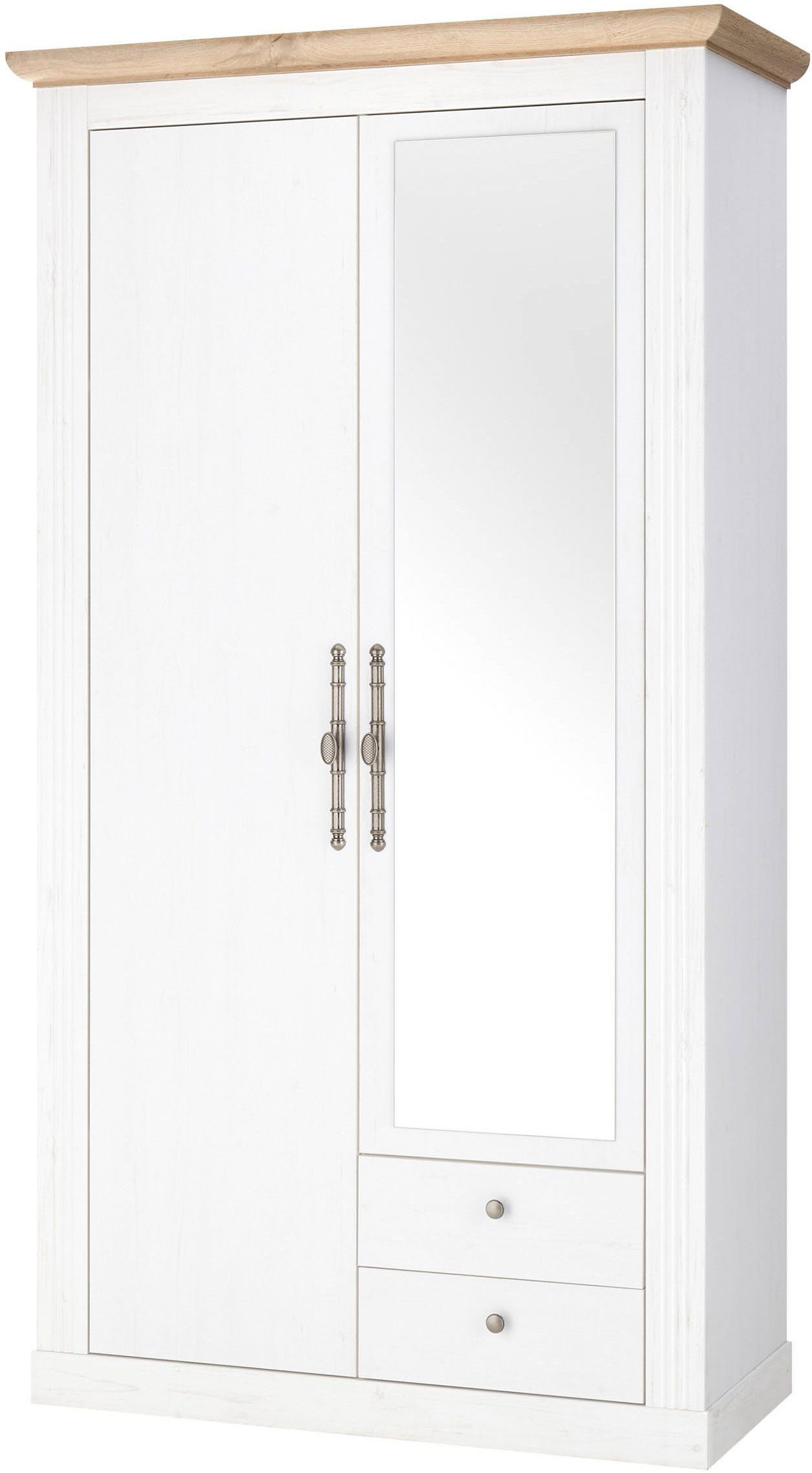 Home affaire Stauraumschrank WESTMINSTER Breite ca. 108 cm Pinie Weiss Dekor