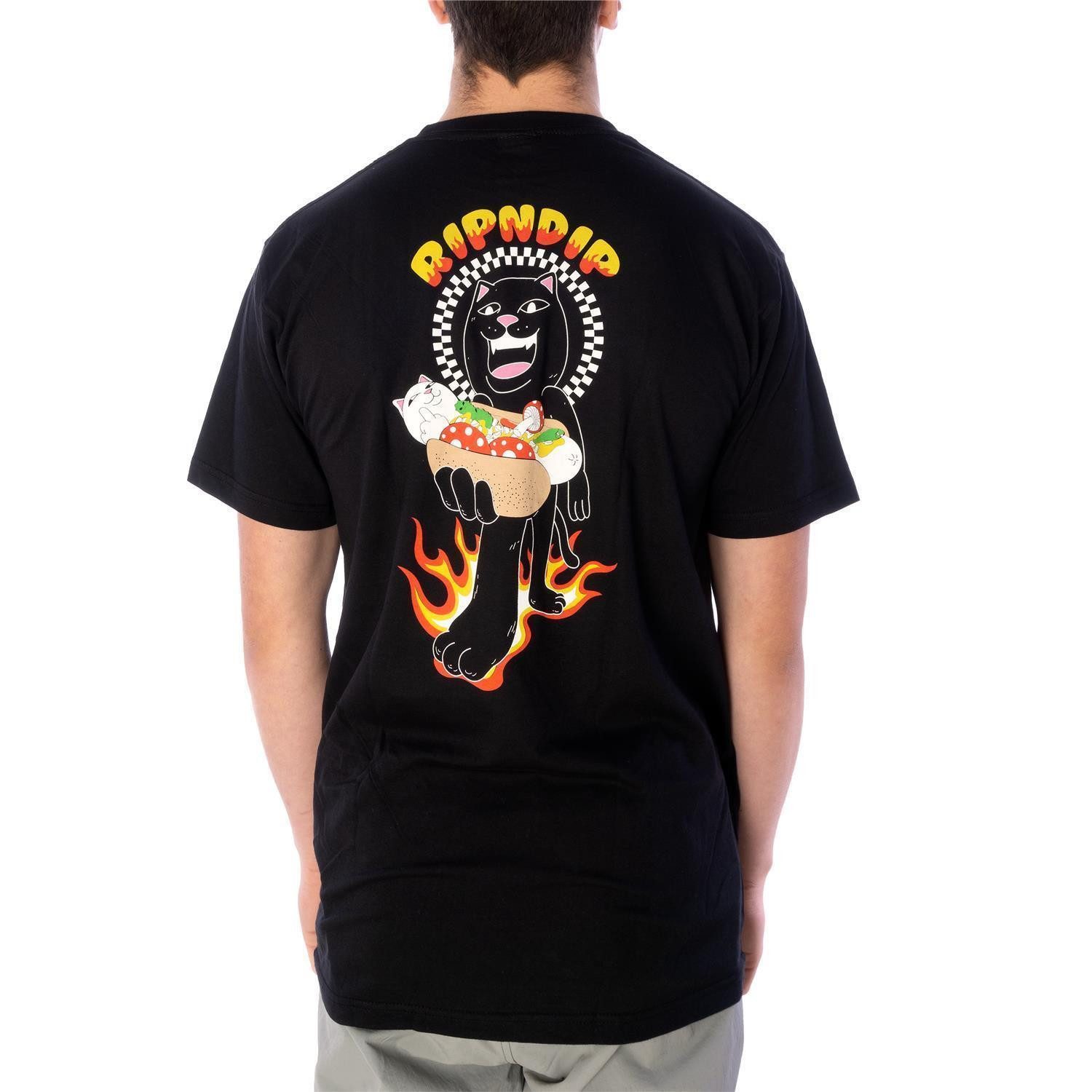 RIPNDIP T-Shirt T-Shirt Ripndip Glizzy Time (1-tlg) Glizzy Time Design-Print auf Rückseite