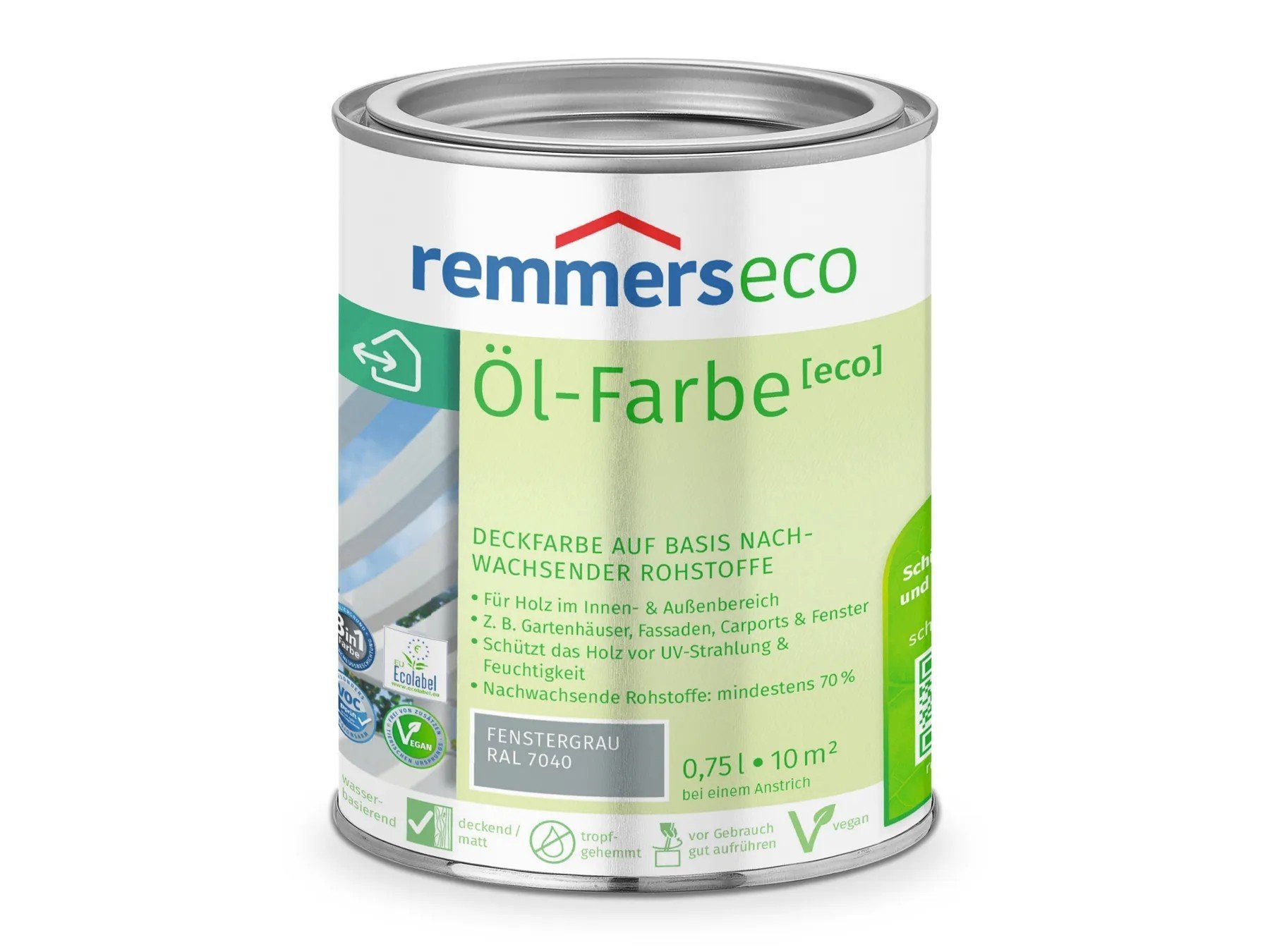 Remmers Holzöl Öl-Farbe fenstergrau (RAL 7040) [eco