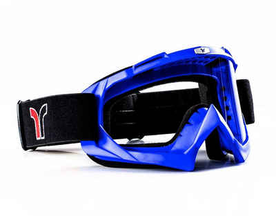 rueger-helmets Motorradhelm Crosshelme Endurohelm Kinderhelme Quad Trial Kinder Helm ruegerRB-970 Crossbrille Blau